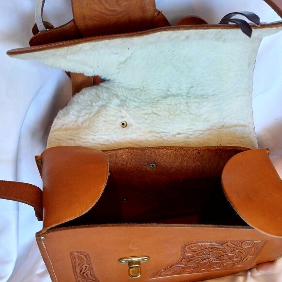 Western Saddle Purse Leather Handbag - Gently used - Picture 8 of 8